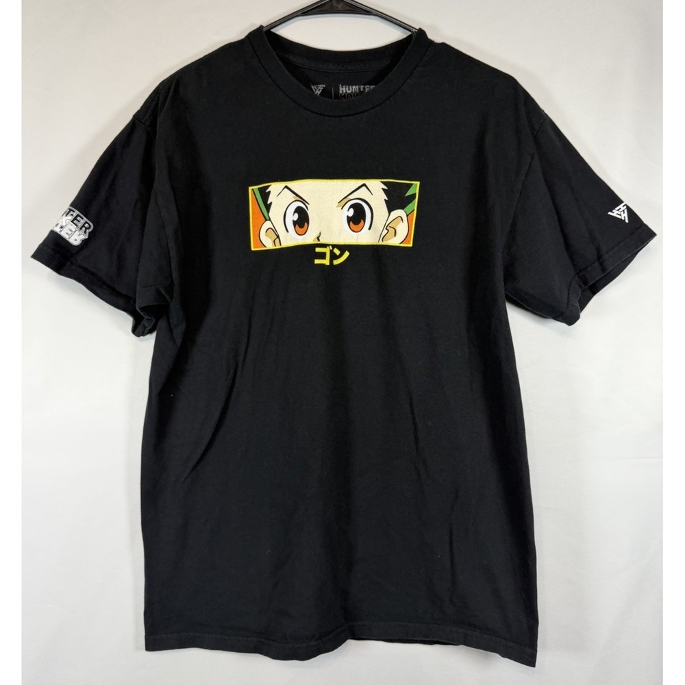 Hypland X Hunter Killua Graphic T-Shirt Black Anime Tee Men's L